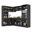 Ver imagem 3 de Armário De Cozinha Completa De Canto Preto