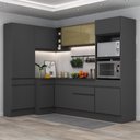 Ver imagem 1 de Armário De Cozinha Completa De Canto Preto