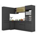 Ver imagem 6 de Armário De Cozinha Completa De Canto Preto
