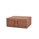 Ver imagem 1 de Caixa em Mdf e Pu Urano Marrom G Mart