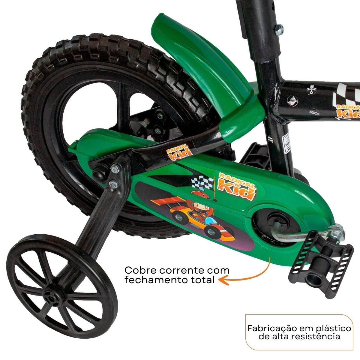 Bicicleta Infantil 3 a 5 Anos Aro 12 Menina Menino Radical Kid - 5