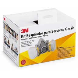 Respirador Mascara 6200 para Serviços Gerais 3m - 2
