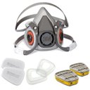 Ver imagem 3 de Respirador Mascara 6200 para Serviços Gerais 3m