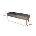 Ver imagem 3 de Puff para Quarto 100cm Grazi Sofáni
