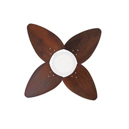 Ventilador de Teto Aspen LED Venti-delta 3000k Branco 4Pás Imbuia 110V - 3