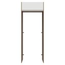 Ver imagem 6 de Porta-geladeira 83 Cm 1 Porta Basculante Rustic/branco Glamy Madesa