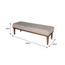 Ver imagem 3 de Puff em Linho 100cm Requadro Imbuia Grazi