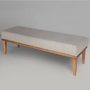 Ver imagem 1 de Puff Para Quarto Linho 100Cm Grazi