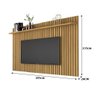 Painel Para TV Ripado Até 75 Polegadas Classic 1.8x1.35 Cumaru - Giga Móveis - 3