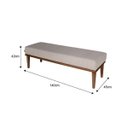 Ver imagem 3 de Puff para Quarto 140cm Grazi Sofáni