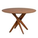 Ver imagem 2 de Mesa de Jantar Redonda Madeira Maciça 6 Lugares 120cm Lisboa