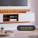 Ver imagem 3 de Painel Home Suspenso para Tv até 70" Cinema em Casa Tamanho:1,80