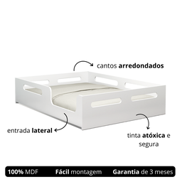 Cama Montessoriana Infantil Padrão Casal 100% Mdf - 4