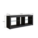 Ver mais imagens de Rack Tv até 55" Gamer Prateleiras de Vidro e Iluminação em Led 136cm- Ra1360p Rgb Preto