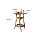 Ver imagem 3 de Conjunto Mesa Bistro com 2 Banquetas Cedro Gold 11c