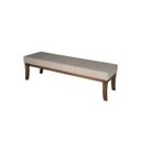 Ver imagem 2 de Puff para Quarto 160cm Linho Pés Imbuia Lúcia