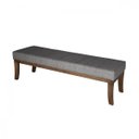 Ver imagem 2 de Puff em Linho 160cm Requadro Imbuia Lucia