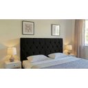Ver imagem 1 de Cabeceira Estofada Cama de Casal Queen 1,60 X 55 Cm Modelo Paris Preto Corino