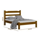Ver imagem 4 de Cama de Casal em Madeira Maciça Imbuia Nemargi