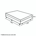 Ver imagem 3 de Saia Box Fit Cama de Casal Capa com Elástico Malha Helanca Se Ajusta Ao Box 1 Pç:palha
