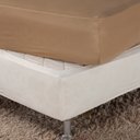 Ver imagem 1 de Saia Box Fit Cama de Casal Capa com Elástico Malha Helanca Se Ajusta Ao Box 1 Pç:palha
