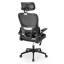 Ver imagem 5 de Cadeira de Escritório Giratória Executiva Atenas com Regulagem de Altura - Preto