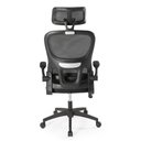 Ver imagem 4 de Cadeira de Escritório Giratória Executiva Atenas com Regulagem de Altura - Preto