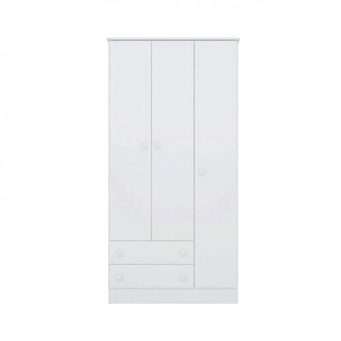 Guarda-roupa Infantil 3 Portas 2 Gavetas Doce Sonho Qmovi