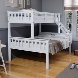 Beliche Casal/solteiro Premium Madeira Maciça Branco Megamobilia - 2