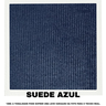 Sofá 3 Lugares Beny com Chaise Esquerdo Suede Azul Marinho - 7