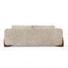 Sofá 3 Lugares 2,30m Linho Bouclé Bege com Detalhes em Madeira - Jobim Lucadi Home - 3