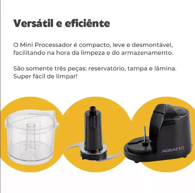 Ver imagem 7 de Mini Processador Agratto 220v