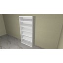 Ver imagem 1 de Estante com Prateleira Inclinada e Removível MDF 183cmx93cmx32cm