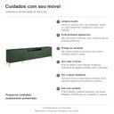 Ver imagem 4 de Rack New Bend 220 cm Porta Frisada Incolar Musgo com Pé Dourado