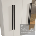 Ver imagem 7 de Guarda-Roupa Casal 8 Portas Batentes com Espelho Saturno Madesa
