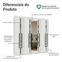Ver imagem 5 de Guarda-Roupa Casal 8 Portas Batentes com Espelho Saturno Madesa