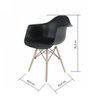 Cadeira Eames Arm Eiffel DSW-M  - 3