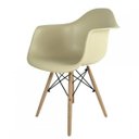 Ver imagem 1 de Cadeira Eames Arm Eiffel Dsw-m Bege/Fendi