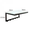 Ver imagem 3 de Cabideiro de Parede com 6 Ganchos e Prateleira