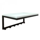 Ver imagem 1 de Cabideiro de Parede com 6 Ganchos e Prateleira