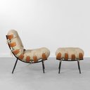 Ver imagem 3 de Poltrona Costela com Puff Pu - Bege Abra Cadabra