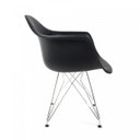 Ver imagem 4 de Cadeira Eames Cromada Arm Eiffel Preto