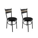 Ver imagem 1 de 2 Cadeiras Pretas para Cozinha Viena Cappuccino Premium:Preto