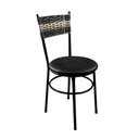 Ver imagem 4 de 2 Cadeiras Pretas para Cozinha Viena Cappuccino Premium:Preto