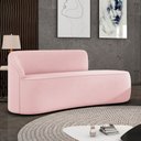 Ver imagem 2 de Sofá 3 Lugares Orgânico 180 Cm Morgan Suede Rosa Bebê D03 - D’Rossi