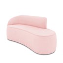 Ver imagem 1 de Sofá 3 Lugares Orgânico 180 Cm Morgan Suede Rosa Bebê D03 - D’Rossi