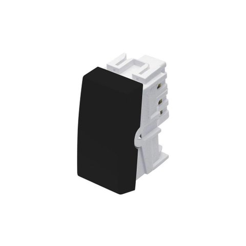 Módulo Interruptor Simples Fame Habitat Black 16a Preto