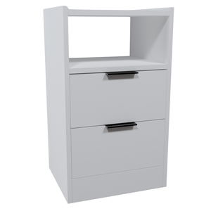 Mesa de Cabeceira Voxa Móveis Mdf 60x30cm - 1 Uni. Branco