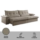 Ver imagem 6 de Sofá Vega 02 Módulos de 80cm Br 25cm Meu Sofá Online B002 Veludo Capuccino