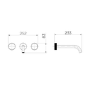 Ver imagem 2 de Misturador de Parede Mix&match com Bica 230 - Docol